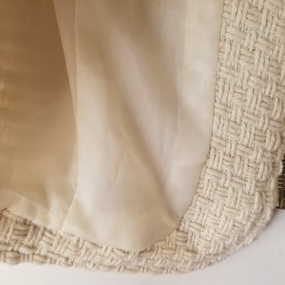 Trenz By Theresa Ivory Suit Jacket Blazer Long Sleeve Zipper Closer Women Size M - Picture 8 of 8